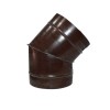 Полуотвод ф130 45° коричневый из оцинкованной стали
