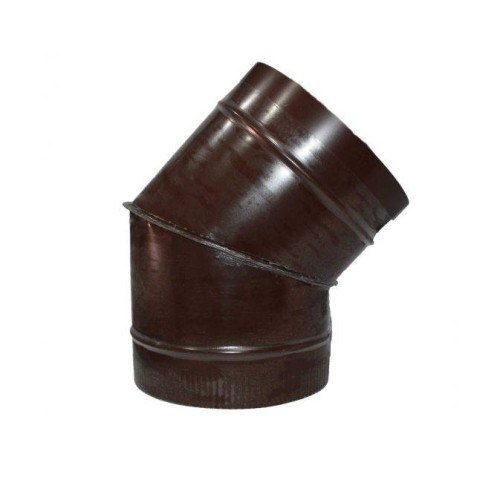 Полуотвод ф125 45° коричневый из оцинкованной стали
