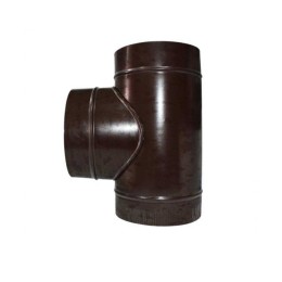 Тройник  450/450 коричневый из оцинкованной стали