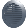 15РКН, Решетка наружная вентиляционная круглая с фланцем D150, ASA, серая