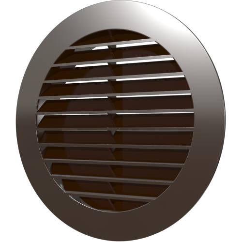 15РКН кор, Решетка наружная вентиляционная круглая с фланцем D150, ASA кор