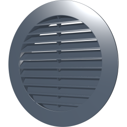 16РКН сер Решетка вентиляционная РКН фланец D160 D196 ASA Gray ERA STREETLINE