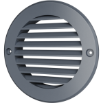 10РКН сер Решетка вентиляционная РКН фланец D100 D136 ASA Gray ERA STREETLINE