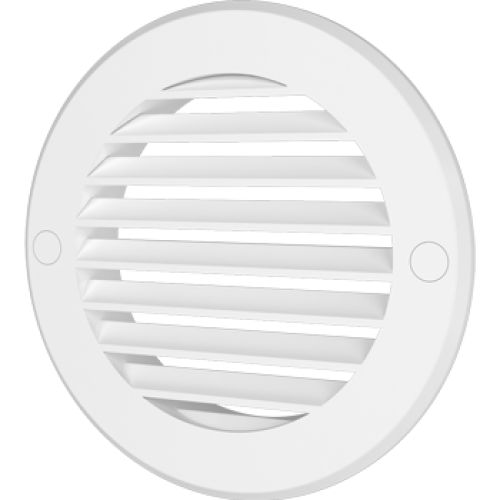 12РКН, Решетка наружная вентиляционная круглая с фланцем D125, ASA