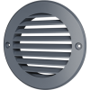 12РКН сер, Решетка наружная вентиляционная круглая D161 с фланцем D125, ASA, серая