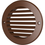 12РКН терр, Решетка наружная вентиляционна1я круглая с фланцем D125, терракотовая