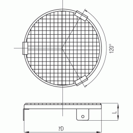 Решетка 50 см Shuft PG 315
