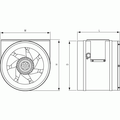 Вентилятор канальный энергосберегающий Shuft CMFE 250