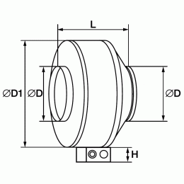 Вентилятор канальный круглый Shuft CFs 100S