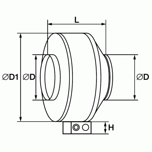 Вентилятор канальный круглый Shuft CFs 100S