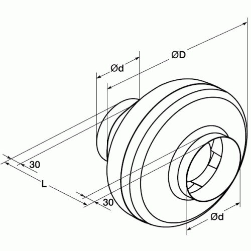 Вентилятор канальный центробежный Shuft CFk 200 VIM