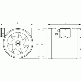 Вентилятор канальный энергосберегающий Shuft CMFE 355