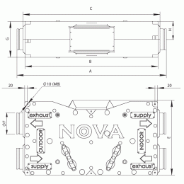 Установка приточно-вытяжная Shuft NOVA-300 Sensitive