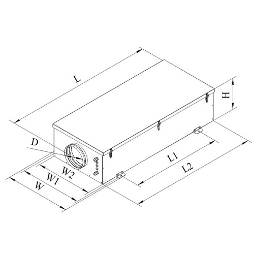 Установка приточная Shuft ECO-SLIM 350-2,4/1-А