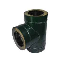 Тройник 100/180 нерж. 1,0/ оцинк. 0,5 зеленый