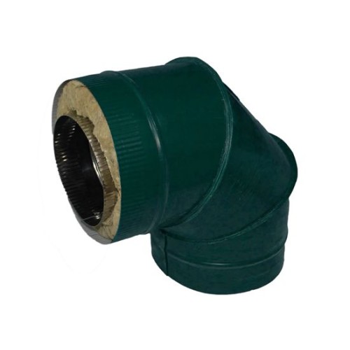 Отвод 90 300/380 нерж. 1,0/ оцинк. 0,5 зеленый