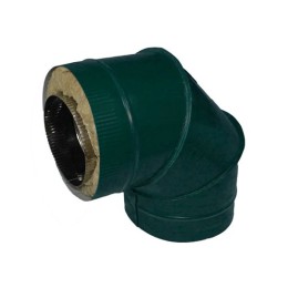 Отвод 90 250/310 нерж. 1,0/ оцинк. 0,5 зеленый