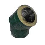 Отвод 45 150/220 оцинк. 0,5/оцинк. 0,5 зеленый