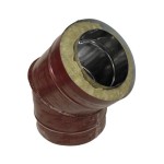 Отвод 45 200/280  оцинк. 0,5/оцинк. 0,5 красный