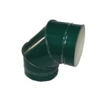 Отвод 90 250/310 оцинк. 0,5/оцинк. 0,5 зеленый