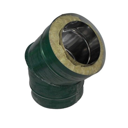 Отвод 45 250/310 оцинк. 0,5/оцинк. 0,5 зеленый