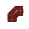 Отвод 90 130/200 оцинк. 0,5/оцинк. 0,5 красный