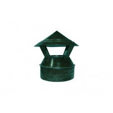 Зонт-оголовок 150/220 зеленый из оцинкованной стали
