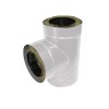 Тройник 150/220 оцинк. 0,5/оцинк. 0,5 белый