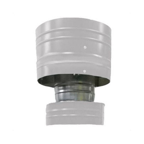 Дефлектор  280/350 нерж. 0,5/ оцинк. 0,5 белый