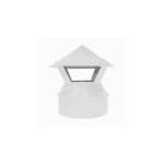 Зонт-оголовок 120/200 оцинк. 0,5 белый