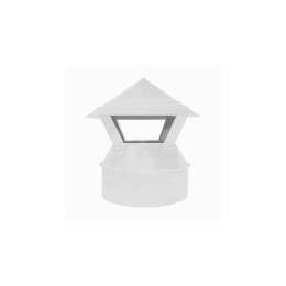 Зонт-оголовок 120/200 оцинк. 0,5 белый