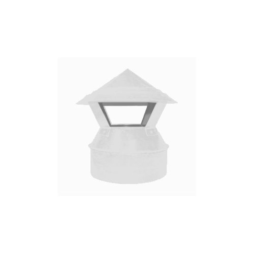 Зонт-оголовок 100/180 оцинк. 0,5 белый