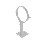 Хомут телескоп 230 оцинк. 0,5 белый