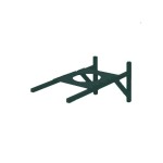 Опора сэндвич дымохода 120 оцинк. 0,5 зеленый