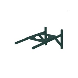 Опора сэндвич дымохода 180 оцинк. 0,5 зеленый