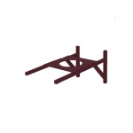 Опора сэндвич дымохода 200 оцинк. 0,5 красный