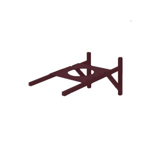 Опора сэндвич дымохода 200 оцинк. 0,5 красный