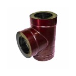 Тройник 250/310 нерж. 0,5/ оцинк. 0,5 красный