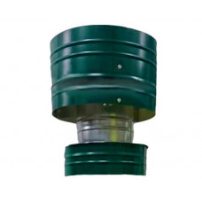Дефлектор 110/200 о/о зеленая оцинкованная/оцинкованная сталь цветная