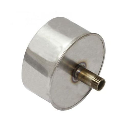 Заглушка d135 с конденсатоотводом из нержавеющей стали 0,5 мм