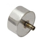 Заглушка d100 с конденсатоотводом из нержавеющей стали 0,5 мм