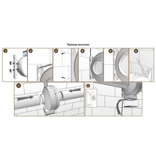 Tornado EBM 200 gray вентилятор канальный