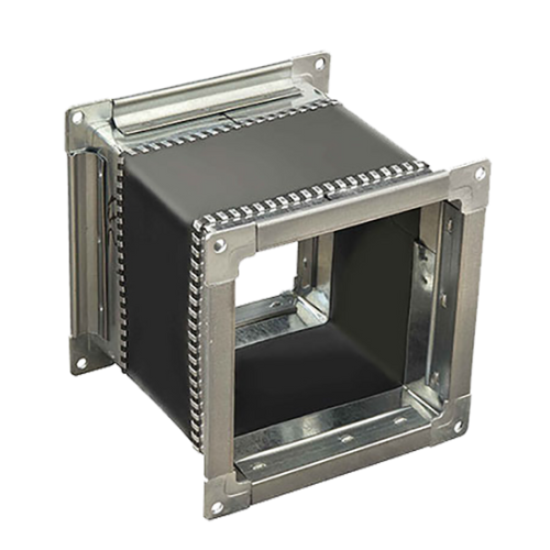 Гибкая вставка 140х140мм с фланцем для вентиляторов ВР 300-45 2,0