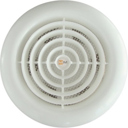 Вентилятор ММ 100 круглый белый с ОК