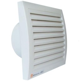 Вентилятор ММ 100 квадратный белый с ОК