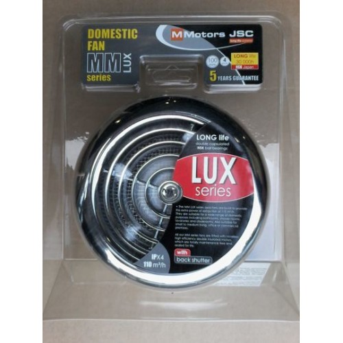 Вентилятор накладной MMotors JSC MM-100 LUX Chrome