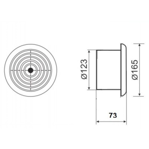 Вентилятор накладной MMotors JSC MM-S 120 жаростойкий (для бань, саун, хамам)