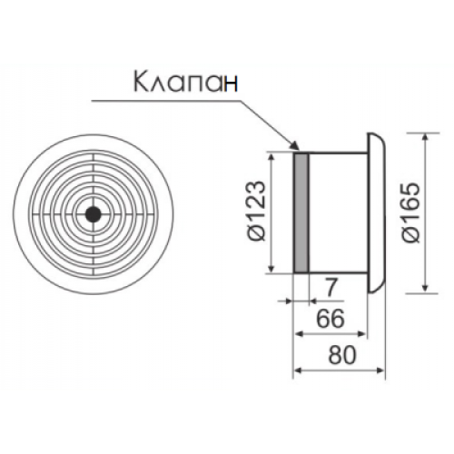 Вентилятор накладной  MMotors JSC MM-S 120 жаростойкий с обратным клапаном (для бань, саун, хамам)