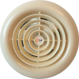 Вентилятор накладной MMotors JSC MM-100 Кремовый Круг