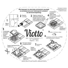 Антенный выход для металлочерепицы 335\250\292 коричневый